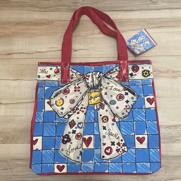 Brighton Handbags - NWT Brighton Love Sparkle Tote Artwork By Tom Clancy.